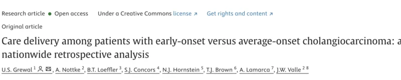 Nicholas Hornstein: Study Finds Early-Onset Cholangiocarcinoma Patients Face Longer Diagnostic Delays