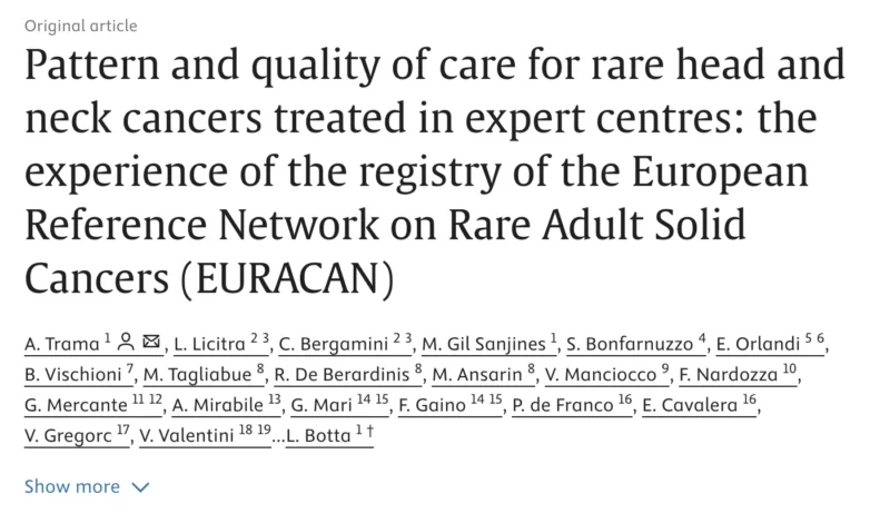 Aurora Mirabile: How Can We Improve The Quality Of Care For Patients With Rare Head and Neck Cancers?