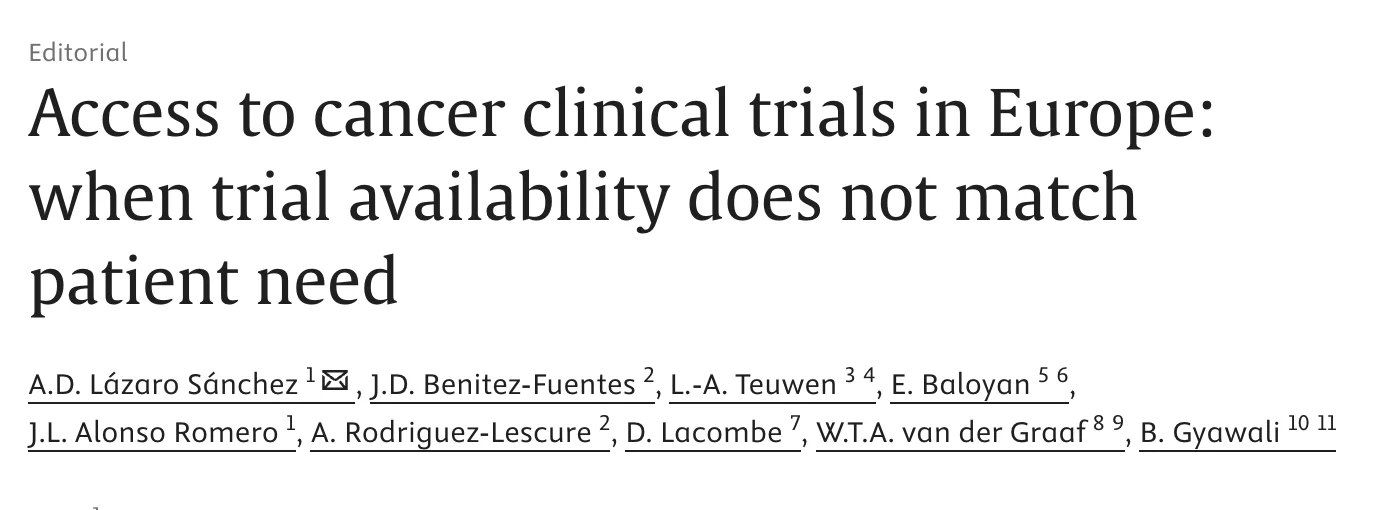Bishal Gyawali: Why Access to Clinical Trials Is an Important Equity Metric 2 Bishal Gyawali: Why Access to Clinical Trials Is an Important Equity Metric