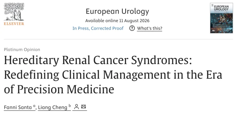 Liang Cheng: How Is Precision Medicine Redefining Hereditary Renal Cancer Management? 2 Liang Cheng: How Is Precision Medicine Redefining Hereditary Renal Cancer Management?