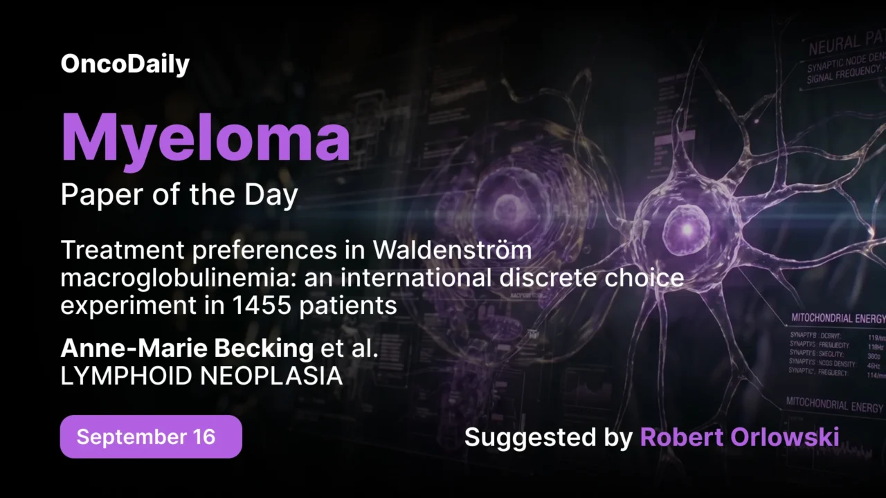 Myeloma Paper of the Day, September 16th, Suggested by Robert Orlowski