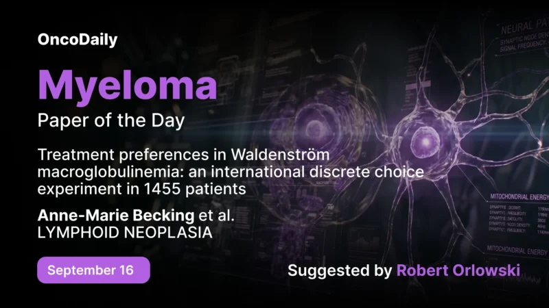 Myeloma Paper of the Day, September 16th, Suggested by Robert Orlowski