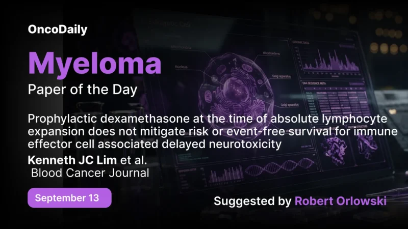 Myeloma Paper of the Day, September 13th, Suggested by Robert Orlowski