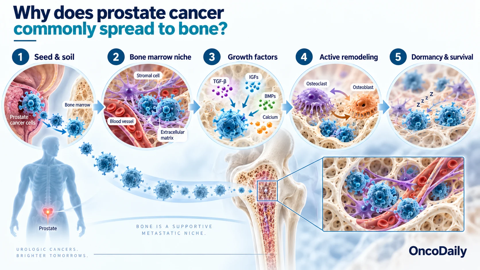 Why Prostate Cancer Spreads to Bone: The Biology Behind Bone Metastases 5 Why Prostate Cancer Spreads to Bone: The Biology Behind Bone Metastases