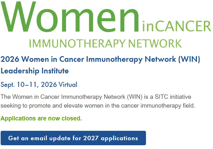 Heather J Bax: Building the Next Generation of Women Leaders in Cancer Immunotherapy 2 Heather J Bax: Building the Next Generation of Women Leaders in Cancer Immunotherapy