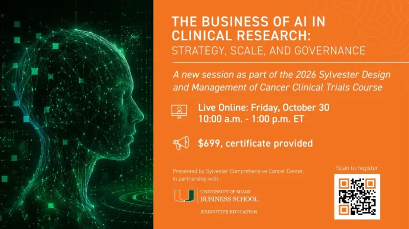 Are You Helping Shape How AI Is Implemented in Clinical Trial Operations? - Sylvester Comprehensive Cancer Center