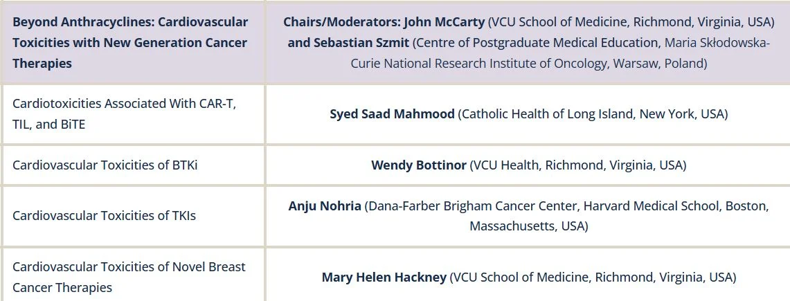 Sebastian Szmit: Honoured to Chair a Session on Cardiovascular Toxicities of New-Generation Cancer Therapies at GCOS26