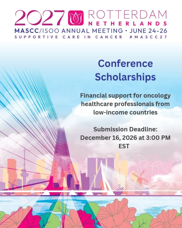 Can You Be Eligible for a MASCC26 Conference Scholarship? - The Multinational Association of Supportive Care in Cancer