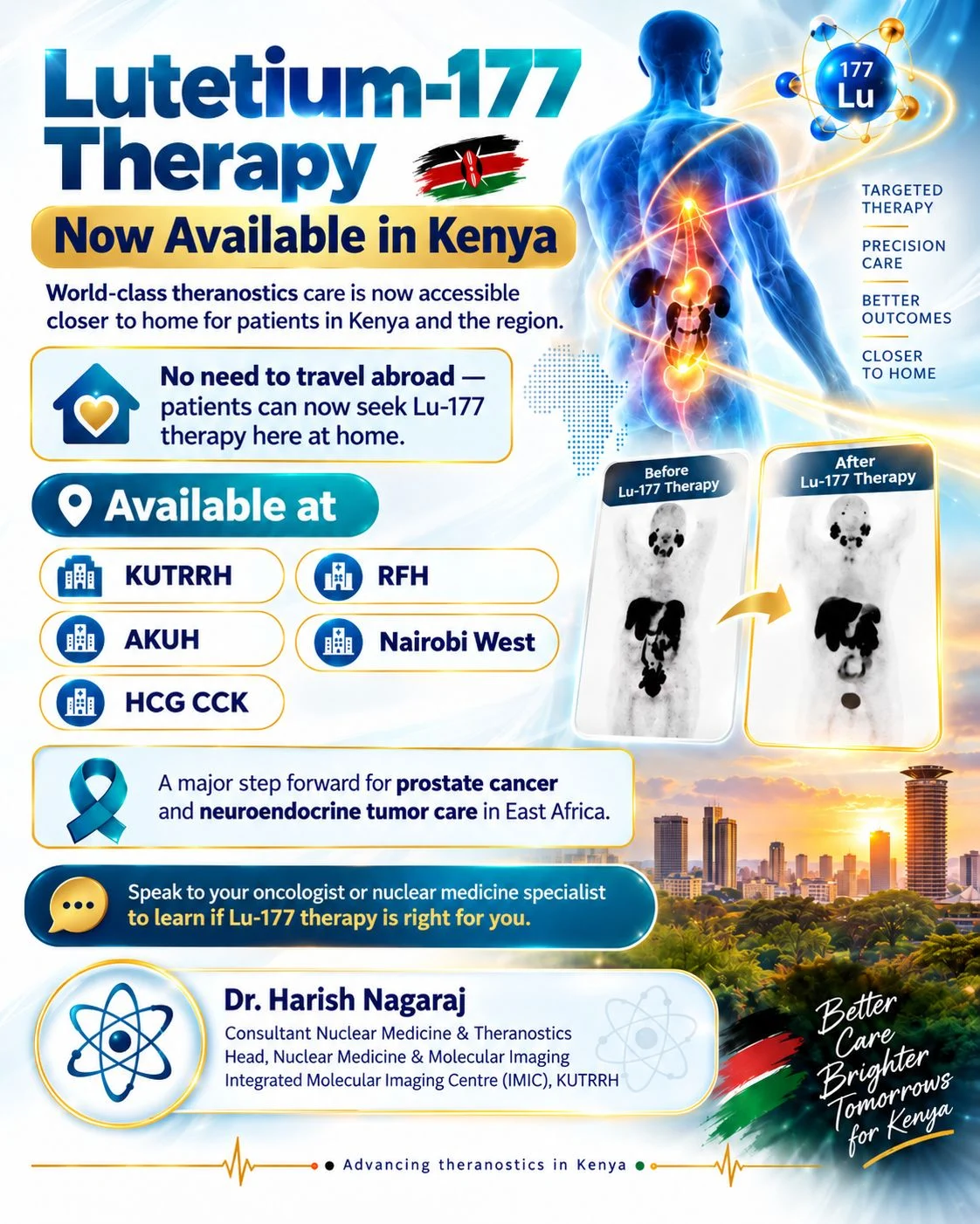 Harish Nagaraj: Lutetium-177 Therapy is Now Available in Kenya
