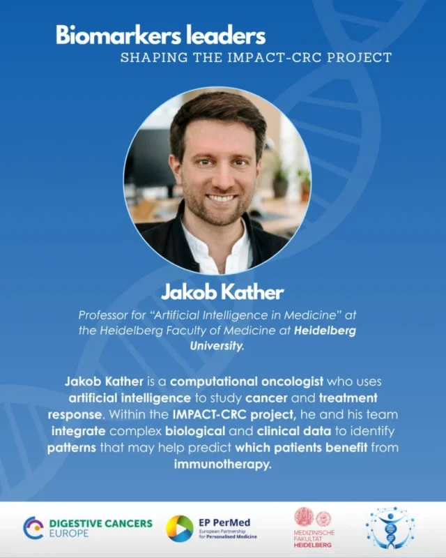 DiCE's Biomarker Leaders Series Featuring Jakob Kather Within IMPACT-CRC Project 2 DiCE