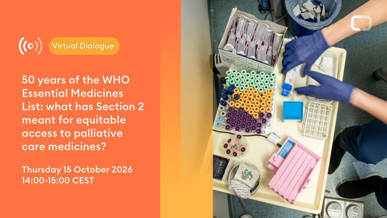 UICC to Host Virtual Dialogue on the WHO Essential Medicines List and Access to Palliative Care