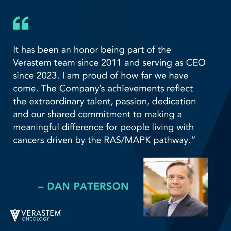 Michael Bailey Named Next CEO of Verastem Oncology 3 Michael Bailey