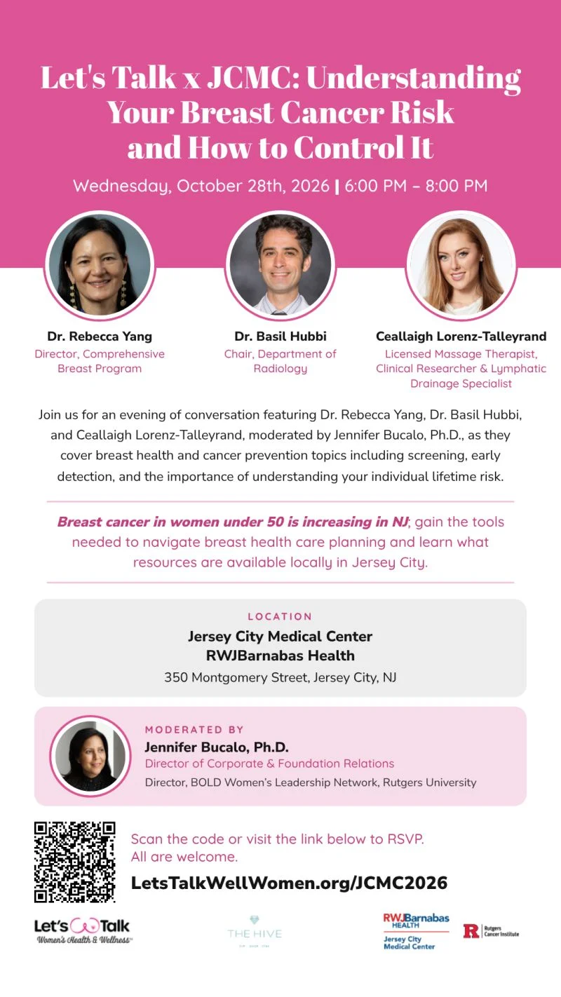 Understanding Your Breast Cancer Risk and How to Manage It - Jersey City Medical Center 2 Understanding Your Breast Cancer Risk and How to Manage It - Jersey City Medical Center