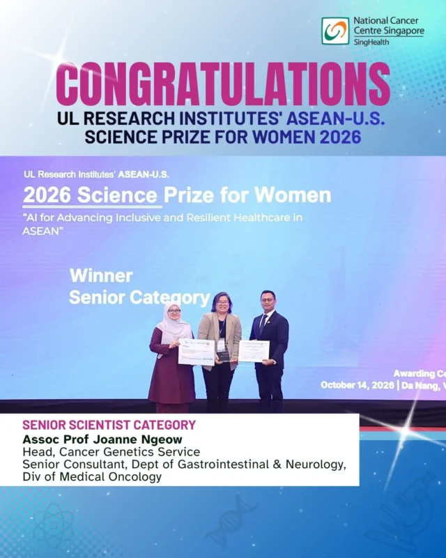 Women in Science Honored for Advancing Healthcare Innovation - National Cancer Centre Singapore