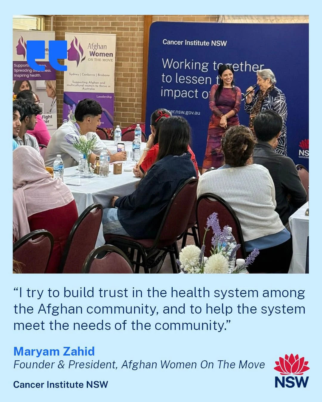 Maryam Zahid’s Story: From Caring for Her Mum to Supporting Other Cancer Carers - Cancer Institute NSW 2 Maryam Zahid’s Story: From Caring for Her Mum to Supporting Other Cancer Carers - Cancer Institute NSW