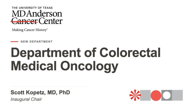 Scott Kopetz: A New Era for Colorectal Cancer Care at MD Anderson