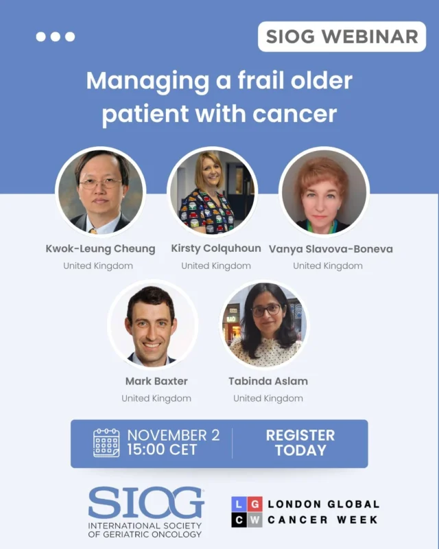 How Do You Turn a Frailty Assessment Into Treatment Decisions for an Older Patient With Cancer? - SIOG 2 How Do You Turn a Frailty Assessment Into Treatment Decisions for an Older Patient With Cancer? - SIOG
