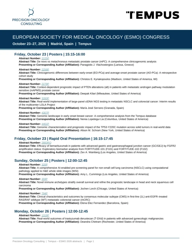 Svetlana Nikic: ESMO 2026 Is Here! Have You Planned Your Schedule?