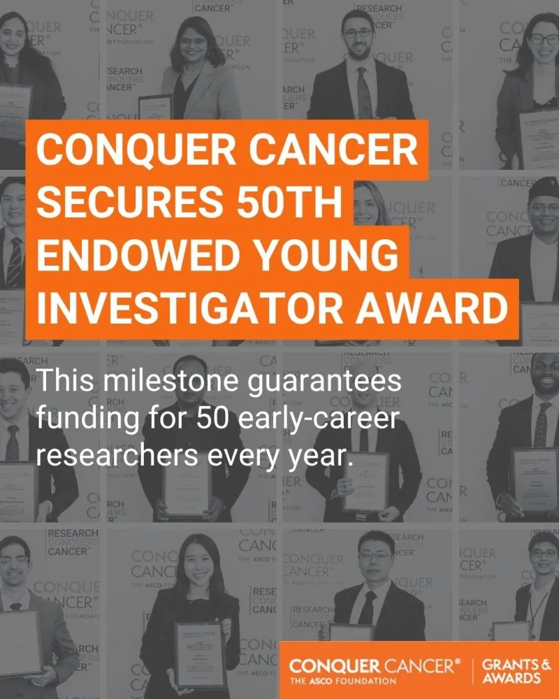 Conquer Cancer Secures 50th Endowed Young Investigator Award 2 Conquer Cancer