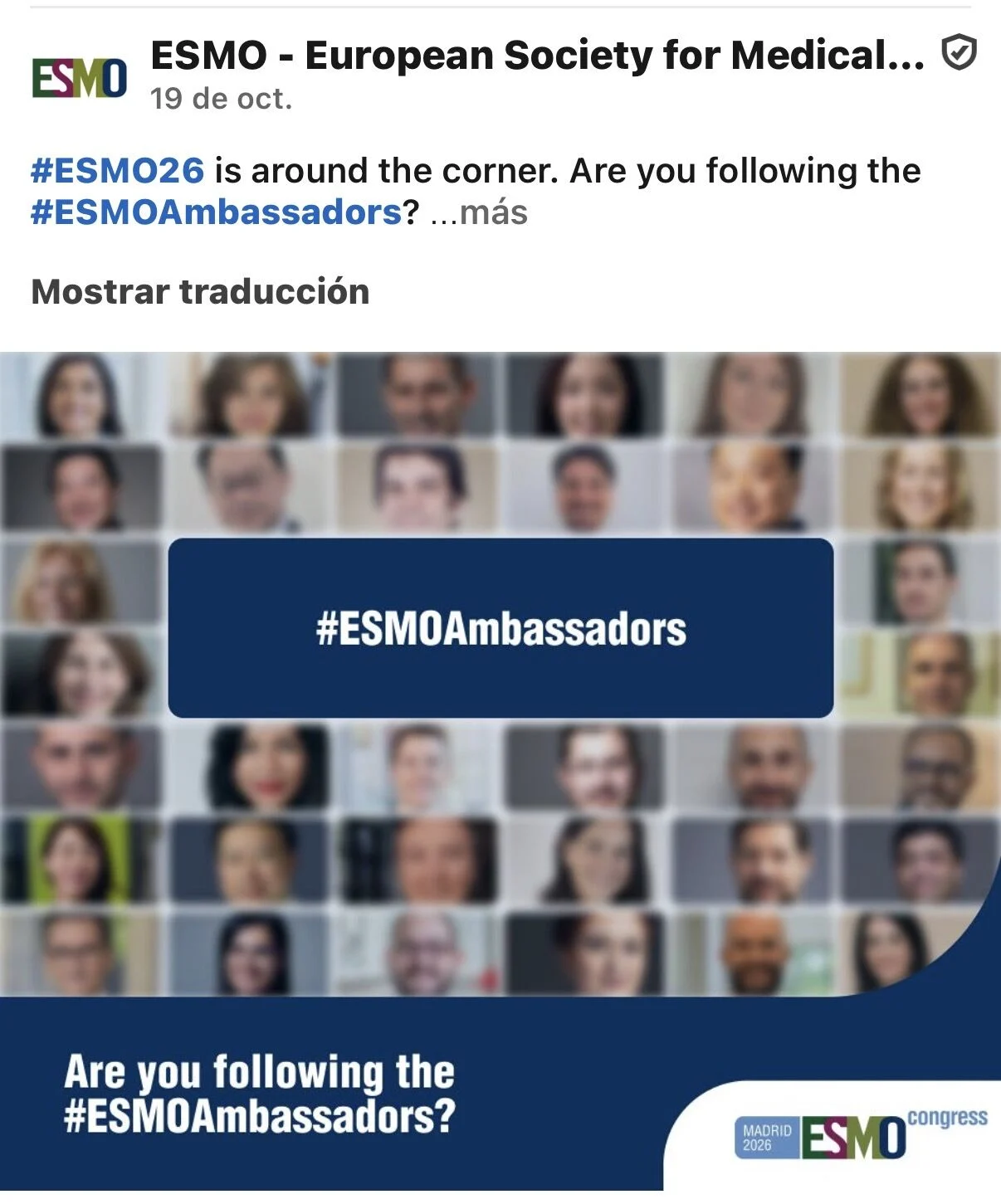 Erika Ruiz-Garcia: Ready for a Busy, Inspiring Week at ESMO 2026