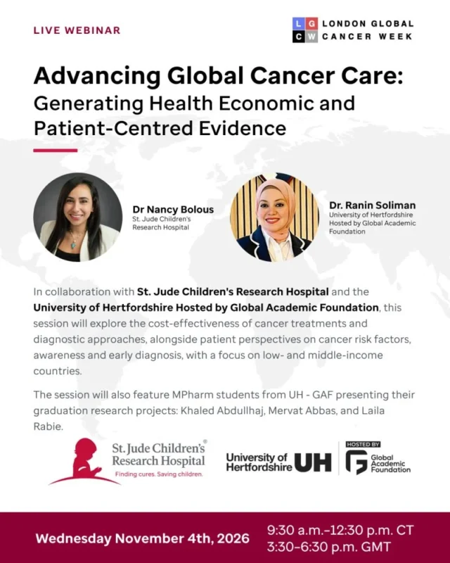Ranin Soliman: Honored to Join Nancy Sobhy Bolous in Advancing Global Cancer Care
