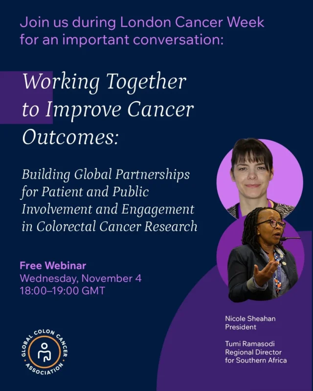 Building Global Partnerships for Colorectal Cancer Research – GCCA 2 Building Global Partnerships for Colorectal Cancer Research – GCCA