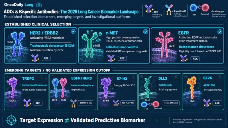 Biomarker Landscape of ADCs and Bispecific Antibodies in Lung Cancer: The 2026 Clinical Trial Evidence and Future of Precision Treatment 2 Lung Cancer