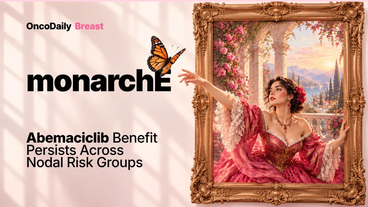 monarchE: Abemaciclib Benefit Persists Across Nodal Subgroups in High-Risk HR+/HER2− Early Breast Cancer