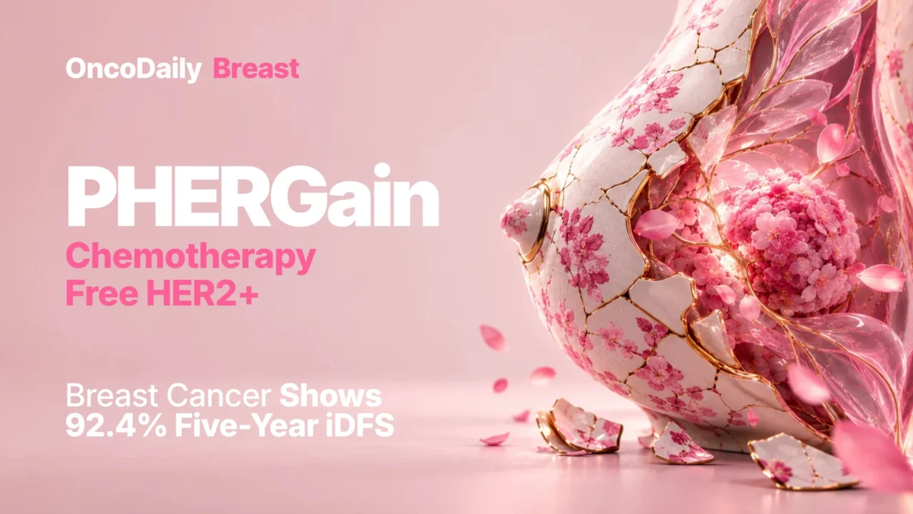 PHERGain Five-Year Results: Chemotherapy-Free HER2-Positive Breast Cancer Treatment Shows Durable Outcomes as ctDNA Refines Risk Assessment
