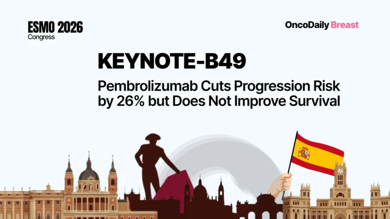 KEYNOTE-B49: Pembrolizumab Improves PFS but Not Overall Survival in PD-L1–Positive HR+/HER2− Advanced Breast Cancer
