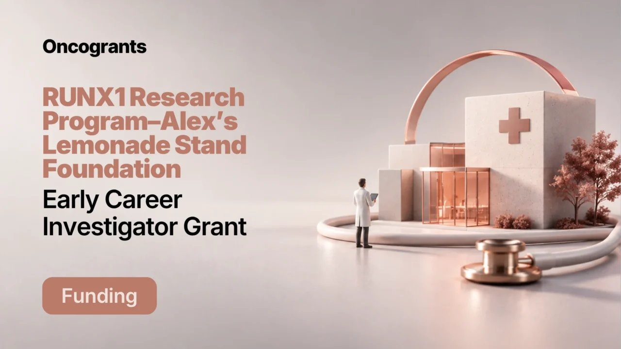 RUNX1 Research Program and Alex’s Lemonade Stand Foundation — Early Career Investigator Grant 2027