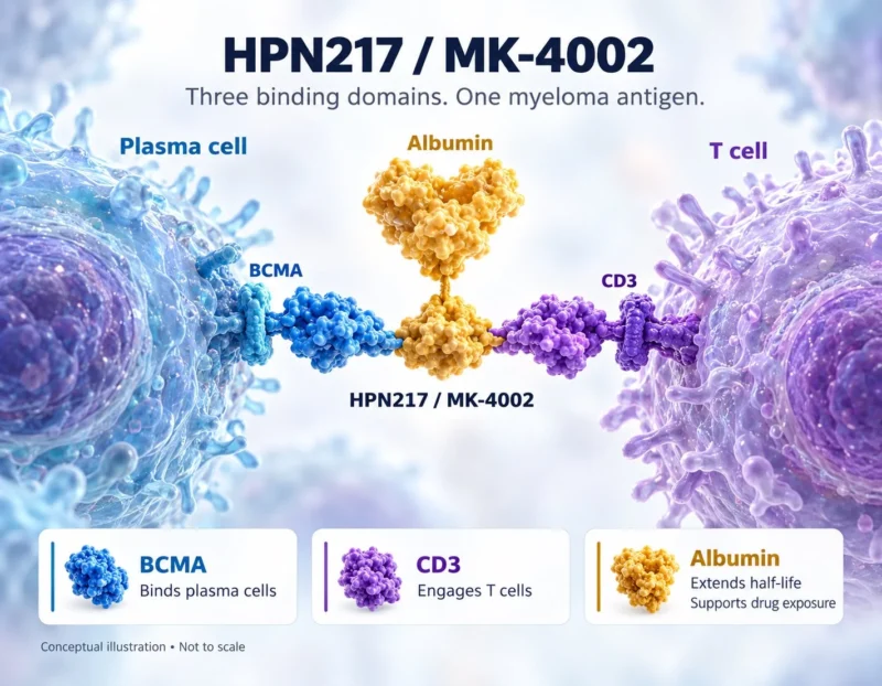 Al-Ola A Abdallah: How Does MK-4002 Combine BCMA, CD3, and Albumin Binding?