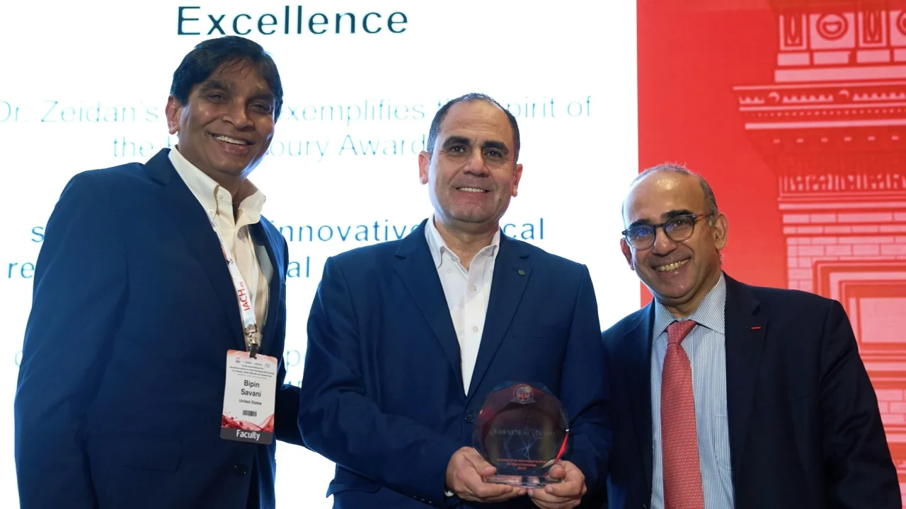 Amer Zeidan Receives H.J. Khoury Excellence in Research Award at IACH Annual Meeting 2026