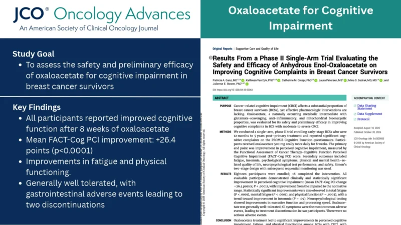 Cristiane Bergerot: Suggested Papers From JCO Oncology Advances 6 Cristiane Bergerot