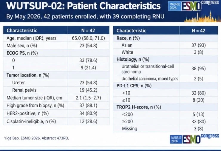 WUTSUP-02 Trial: ADC–Immunotherapy in Perioperative Treatment of UTUC