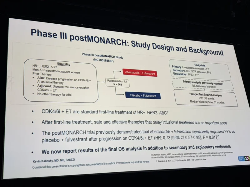 Kazuki Nozawa: Final Overall Survival Analysis from the Phase III postMONARCH Trial