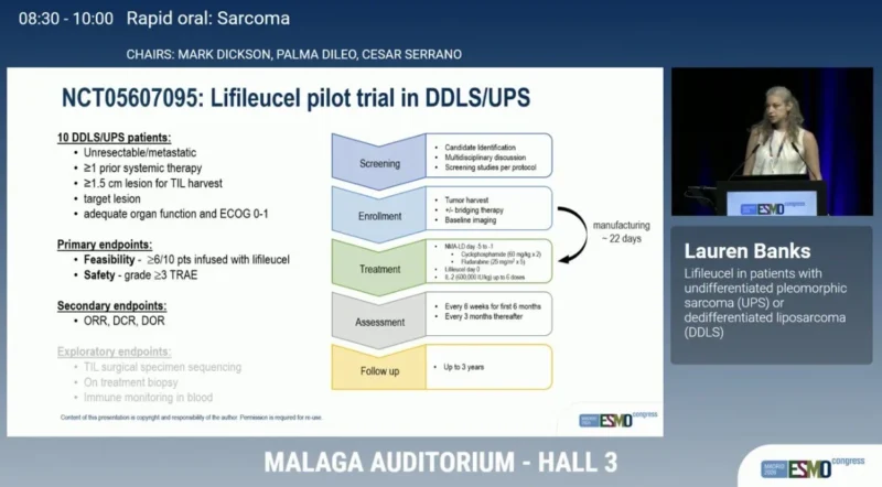 Nieves Martinez Lago։ Lifileucel Shows Promising Activity in Refractory Pleomorphic Sarcoma and Dedifferentiated Liposarcoma 2 Nieves Martinez Lago
