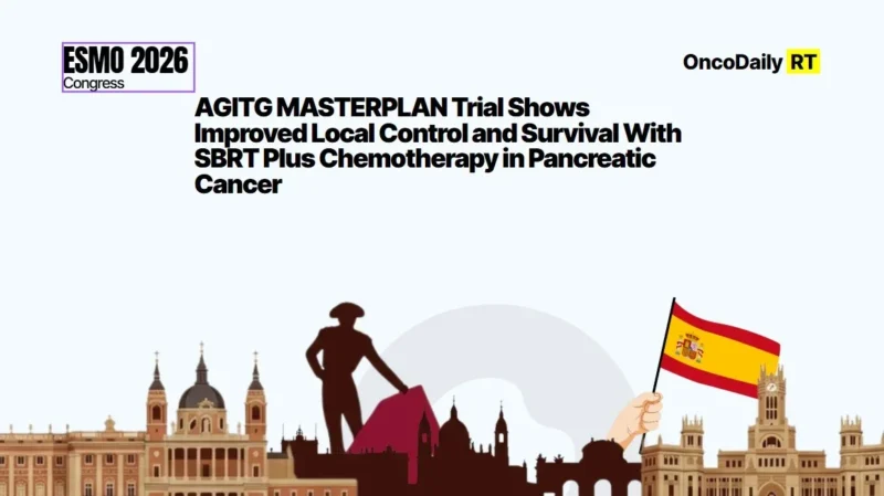Allan Pereira: MASTERPLAN Shows SBRT More Than Halves Locoregional Recurrence in Pancreatic Cancer 2 Allan Pereira