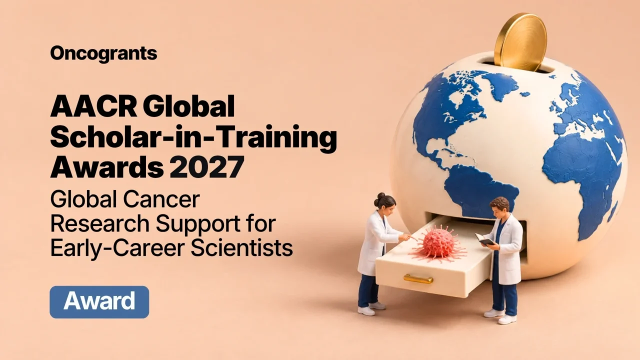 AACR Global Scholar-in-Training Awards 2027: Global Cancer Research Support for Early-Career Scientists