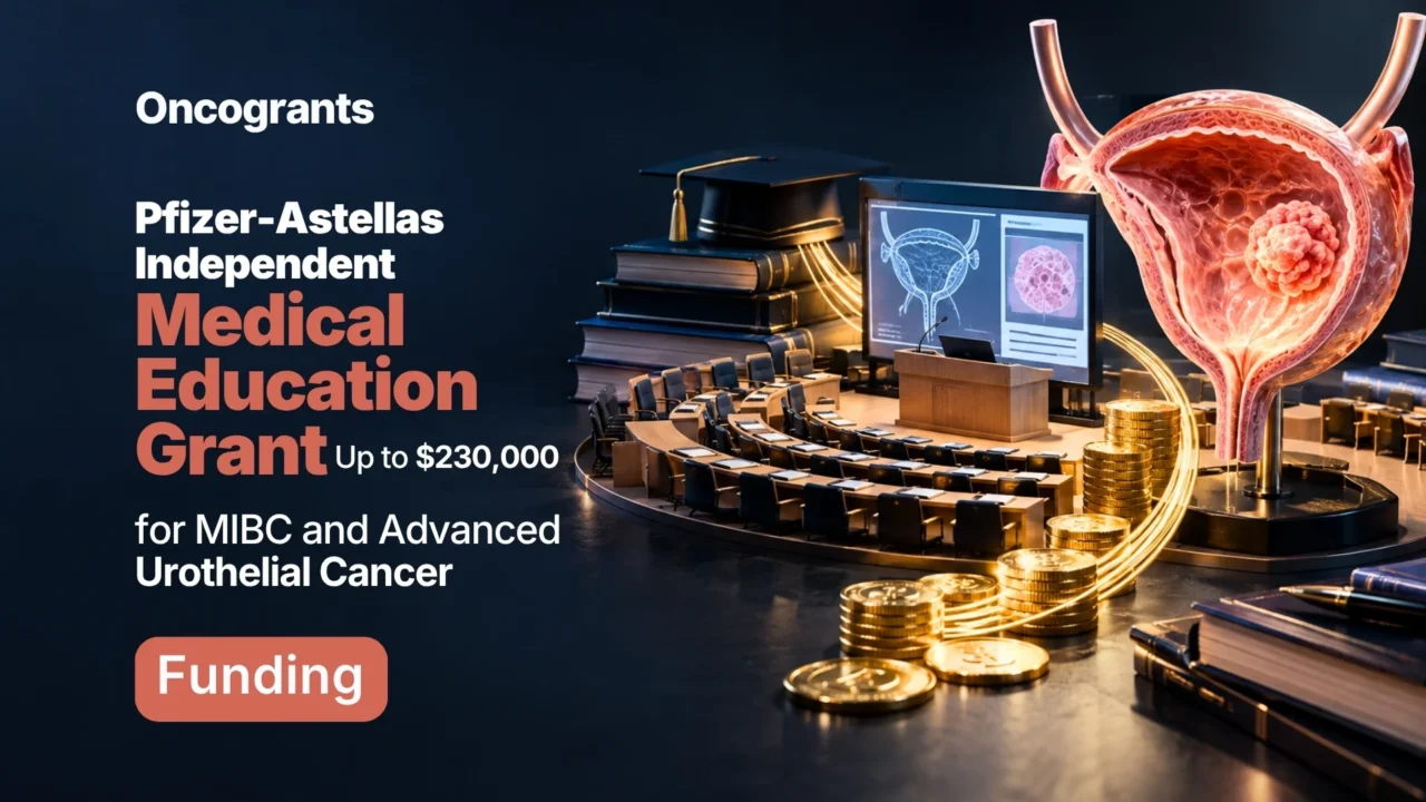 Pfizer–Astellas Independent Medical Education Grant: Up to $230,000 for MIBC and Advanced Urothelial Cancer