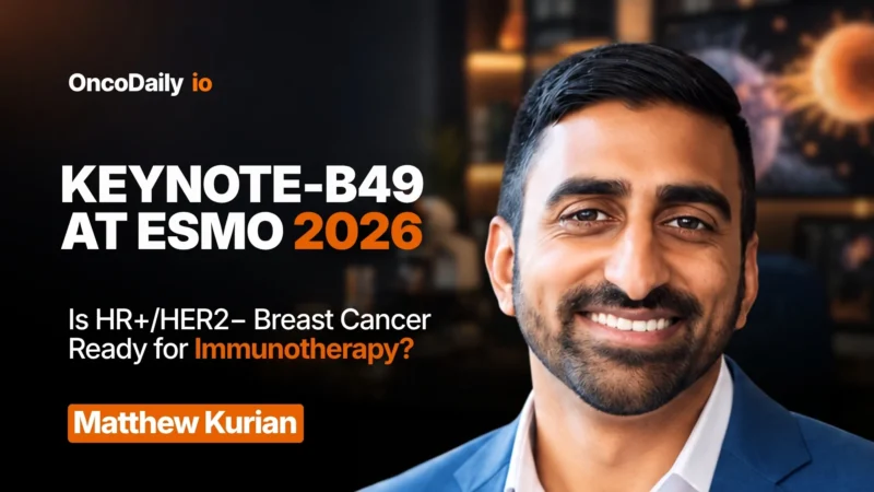 KEYNOTE-B49 at ESMO 2026: Can Immunotherapy Find a Role in HR+/HER2− Breast Cancer?