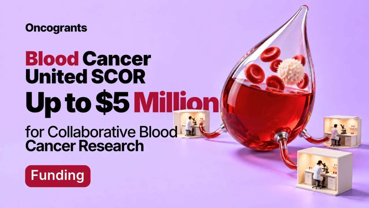 Blood Cancer United Specialized Center of Research (SCOR) 2026–2027: Up to $5 Million for Collaborative Blood Cancer Research