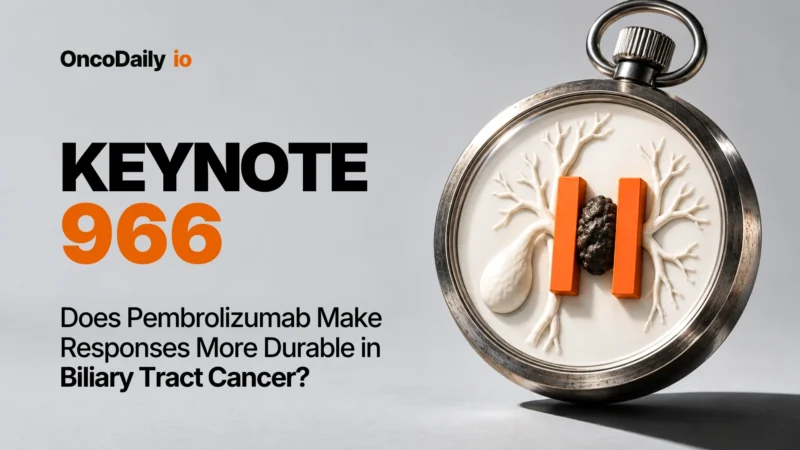 KEYNOTE-966: Does Pembrolizumab Make Responses More Durable in Biliary Tract Cancer?