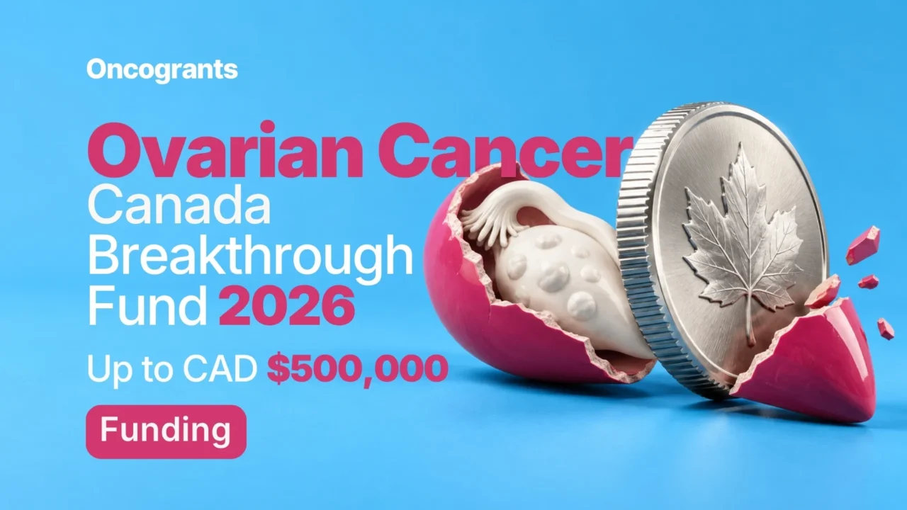 Ovarian Cancer Canada Breakthrough Fund 2026: Up to CAD $500,000