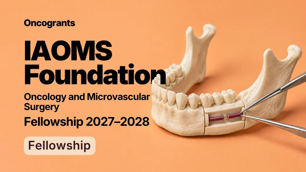 IAOMS Foundation Oncology and Microvascular Surgery Fellowship 2027–2028