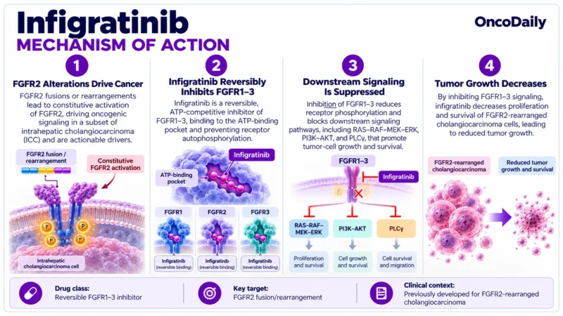Infigratinib (Truseltiq; BGJ398): Understanding Its Mechanism, Dosing, Clinical Uses, and Role in FGFR2-Rearranged Cholangiocarcinoma 1 Infigratinib OncoDaily