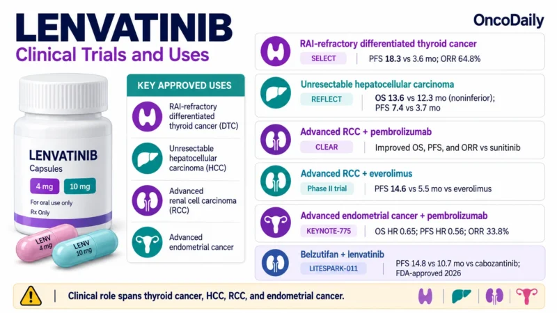 Lenvatinib (Lenvima): Understanding Its Mechanism, Dosing, Clinical Uses, and Role in Thyroid Cancer, RCC, HCC, and Endometrial Cancer 3 Lenvatinib OncoDaily