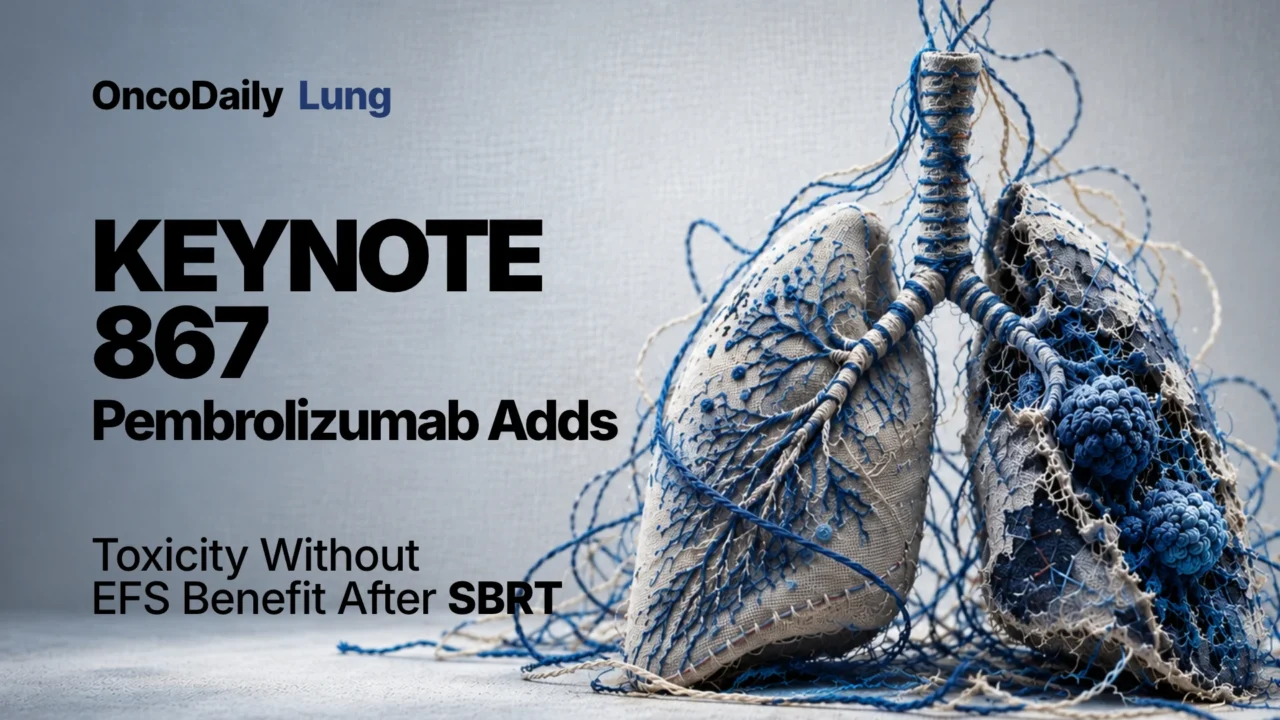 KEYNOTE-867 Phase III: Pembrolizumab Plus SBRT Fails to Improve Event-Free Survival and Increases Severe Toxicity in Early-Stage NSCLC