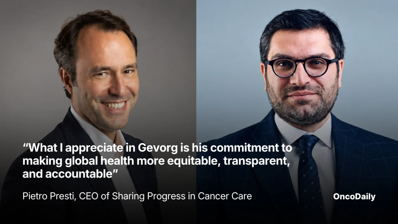 “What I Appreciate in Gevorg Is His Commitment to Making Global Health More Equitable, Transparent, and Accountable” – Pietro Presti, CEO of Sharing Progress in Cancer Care