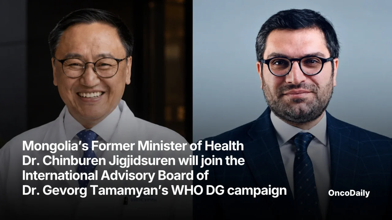 Mongolia’s Former Minister of Health Dr Chinburen Jigjidsuren Will Join the International Advisory Board of Dr Gevorg Tamamyan’s WHO DG Campaign